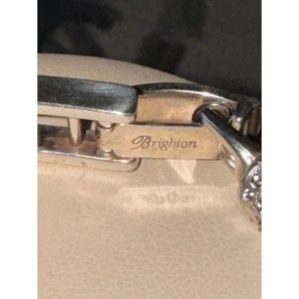 Brighton Silver Plated‎ Braided Bracelet with Crystal Accents - Picture 7 of 9